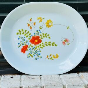 Vintage new corelle wildflower platter floral